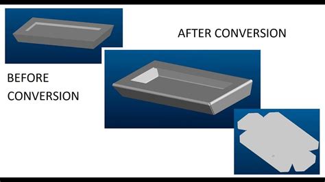 ProE tutorial: Sheet Metal Conversion 